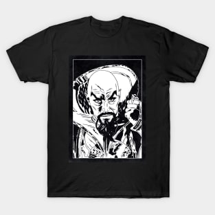 MING THE MERCILESS - Flash Gordon (Black and White) T-Shirt